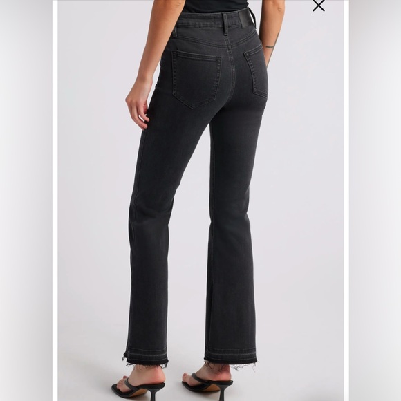 Hidden High Waist Frayed Hem Flare Jeans - Size 30 - Picture 2 of 5